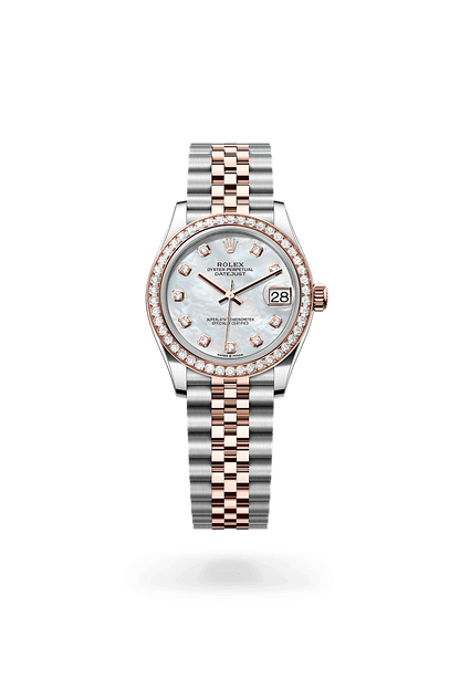 Rolex Datejust Woman Oyster, 31 mm, Oystersteel, Everose gold and diamonds (Automatic)