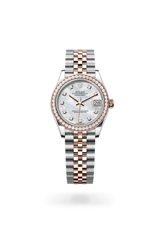 Rolex Datejust Woman Oyster, 31 mm, Oystersteel, Everose gold and diamonds (Automatic)