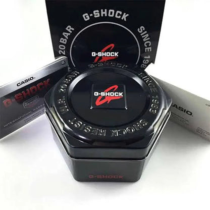 G-SHOCK 2100 D SILVER Dial Brown Strap Watch