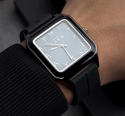 SABR Square Dial Arabic Numeral Watch