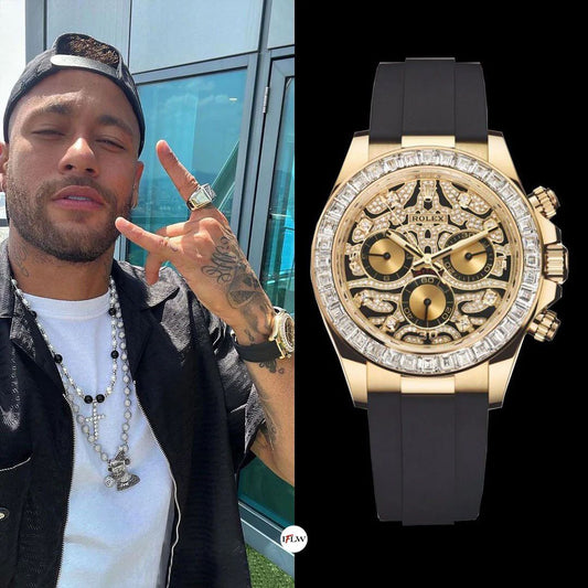 Rolex Eye Of Tiger Gold Diamond-Style Chronograph Watch