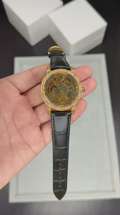 Patek philippe Skeleton Automatic Mechanical Wrist Watch