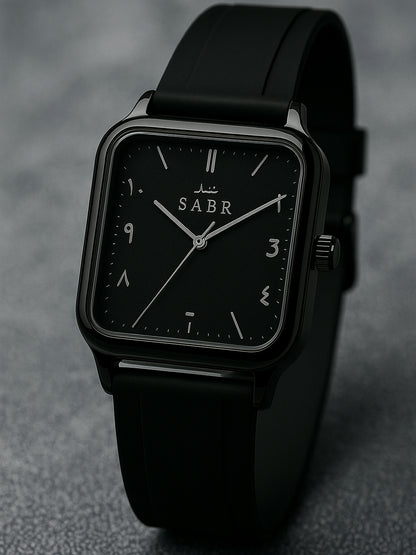 SABR Square Dial Arabic Numeral Watch