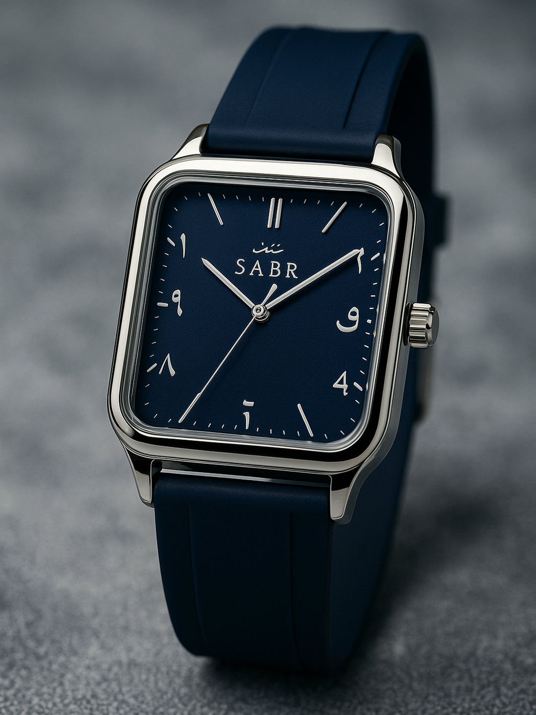SABR Square Dial Arabic Numeral Watch